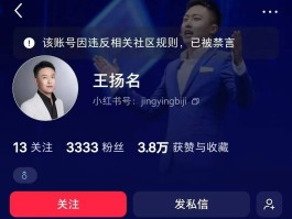 百万粉丝抖音卖课网红偷税漏税被罚231万“王扬名”抖音账号已被禁言